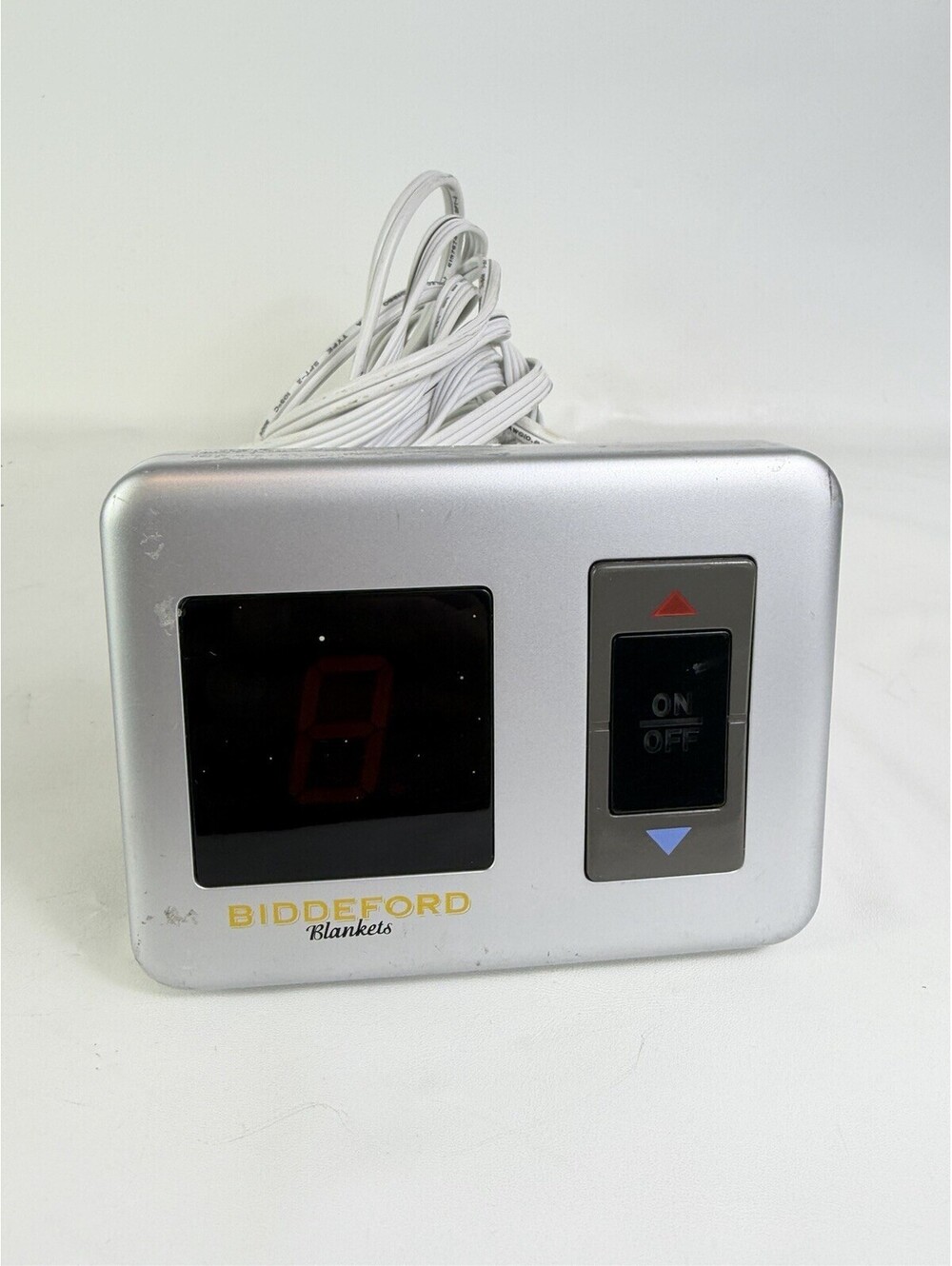 Biddeford Blankets Digital Heated Blanket Controller TC15B2 Gray Silver 4-Prong